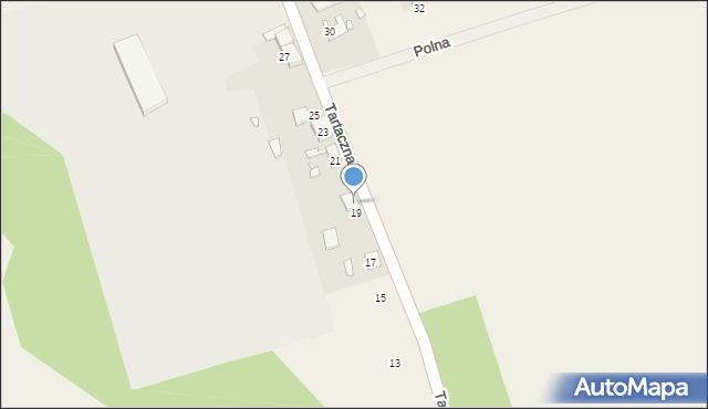 Grodziec, Tartaczna, 19A, mapa Grodziec