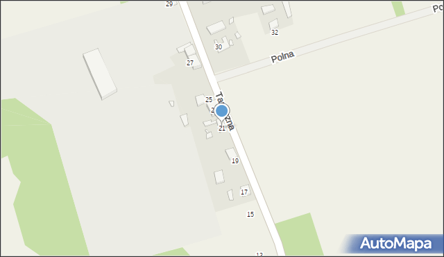 Grodziec, Tartaczna, 21, mapa Grodziec