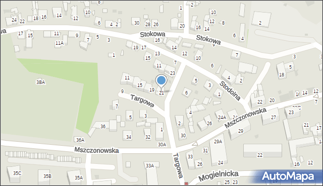 Grójec, Targowa, 21, mapa Grójec