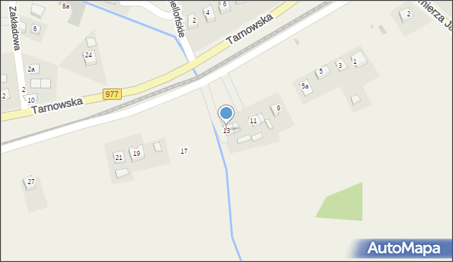 Gromnik, Tarnowska, 13, mapa Gromnik