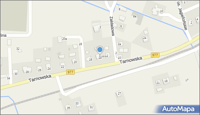 Gromnik, Tarnowska, 14, mapa Gromnik