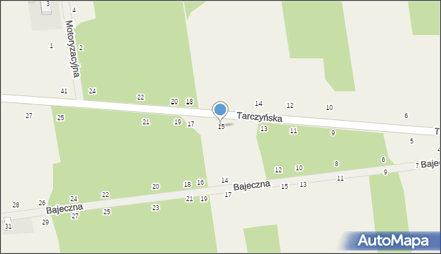 Grzegorzewice, Tarczyńska, 15, mapa Grzegorzewice