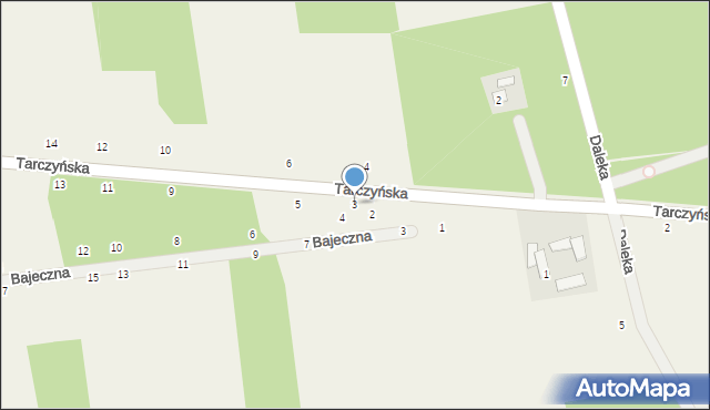 Grzegorzewice, Tarczyńska, 3, mapa Grzegorzewice