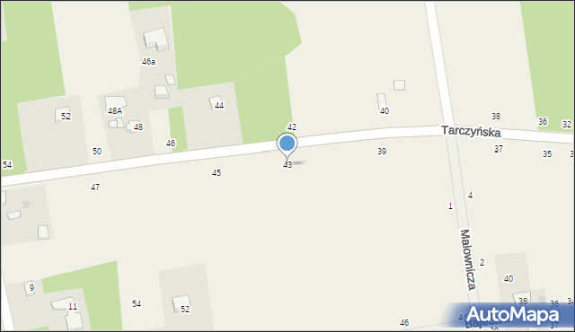 Grzegorzewice, Tarczyńska, 43, mapa Grzegorzewice