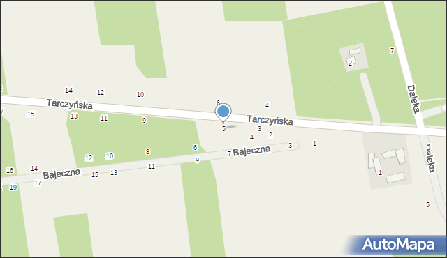 Grzegorzewice, Tarczyńska, 5, mapa Grzegorzewice