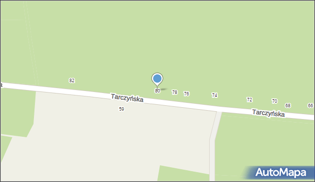 Grzegorzewice, Tarczyńska, 80, mapa Grzegorzewice