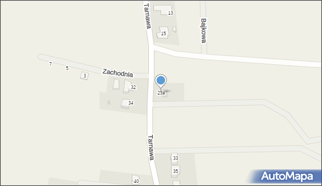 Iskrzyczyn, Tarnawa, 23a, mapa Iskrzyczyn