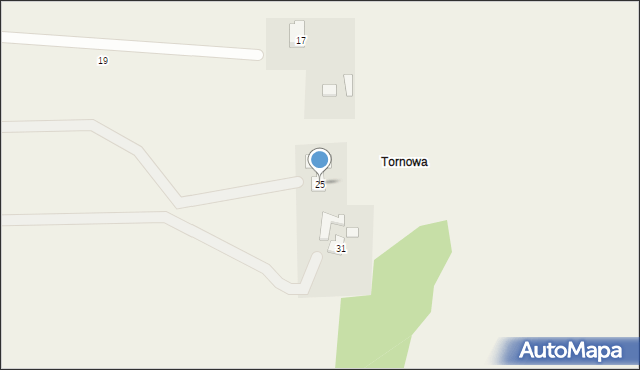 Iskrzyczyn, Tarnawa, 25, mapa Iskrzyczyn