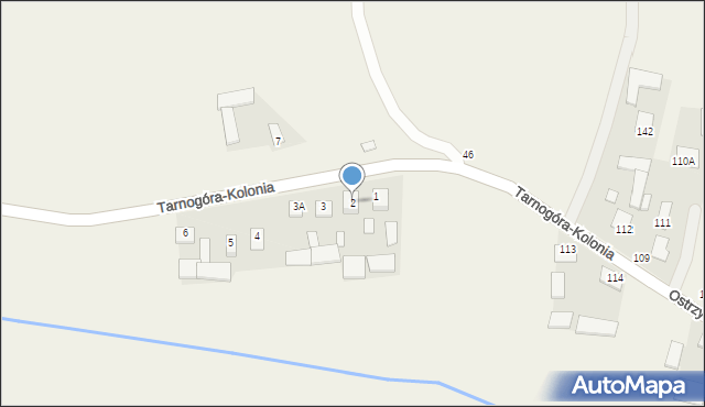 Izbica, Tarnogóra-Kolonia, 2, mapa Izbica