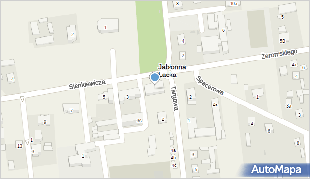 Jabłonna Lacka, Targowa, 1, mapa Jabłonna Lacka