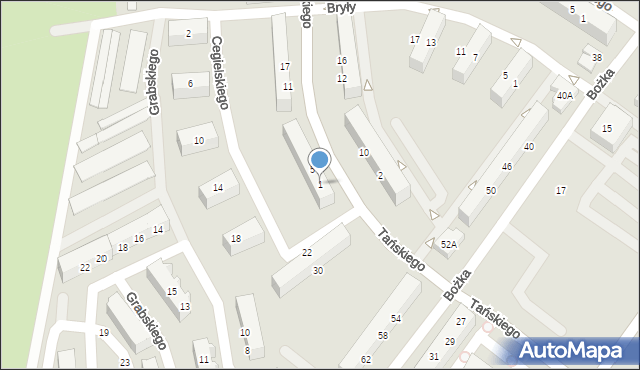 Jelcz-Laskowice, Tańskiego Tadeusza, 1, mapa Jelcz-Laskowice