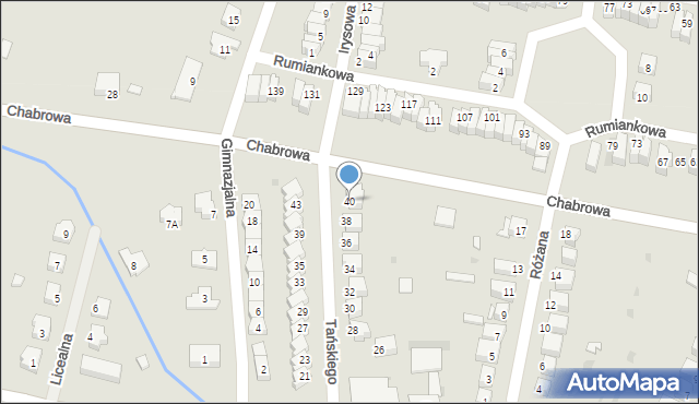 Jelcz-Laskowice, Tańskiego Tadeusza, 40, mapa Jelcz-Laskowice