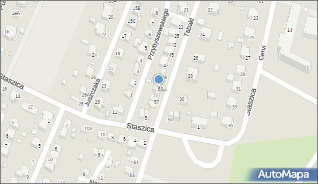 Jelenia Góra, Tabaki Wojciecha, 55, mapa Jelenia Góra