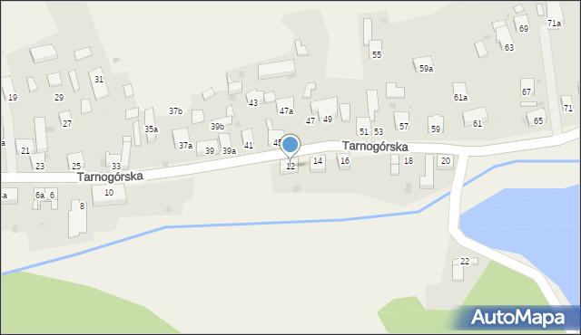 Kamieniec, Tarnogórska, 12, mapa Kamieniec