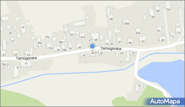 Kamieniec, Tarnogórska, 14, mapa Kamieniec