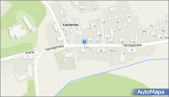 Kamieniec, Tarnogórska, 2, mapa Kamieniec