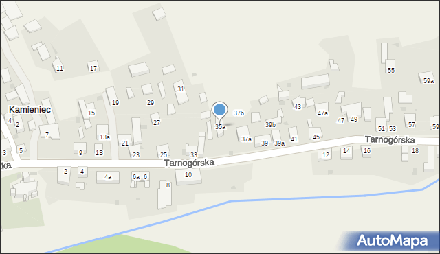 Kamieniec, Tarnogórska, 35a, mapa Kamieniec