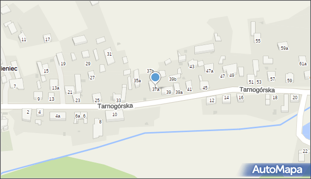 Kamieniec, Tarnogórska, 37a, mapa Kamieniec