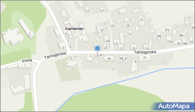 Kamieniec, Tarnogórska, 4, mapa Kamieniec