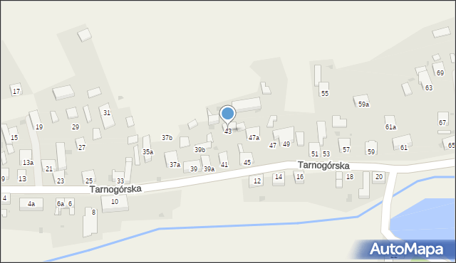 Kamieniec, Tarnogórska, 43, mapa Kamieniec