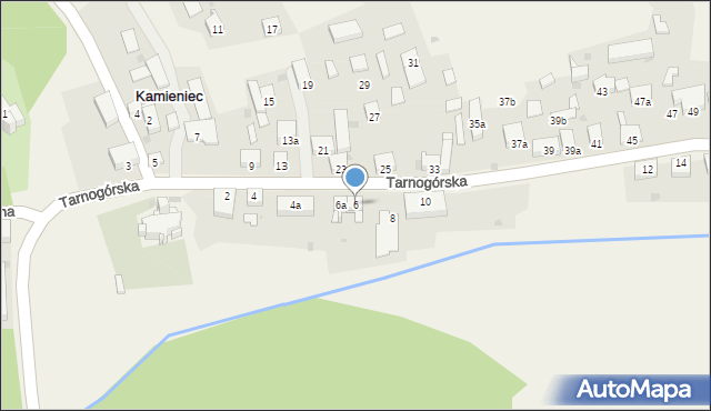 Kamieniec, Tarnogórska, 6, mapa Kamieniec