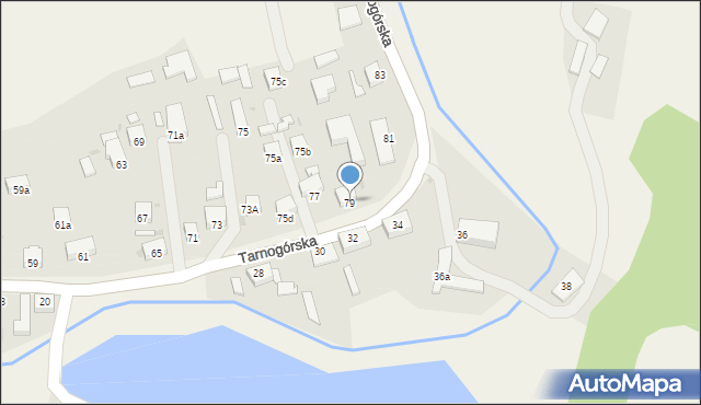 Kamieniec, Tarnogórska, 79, mapa Kamieniec