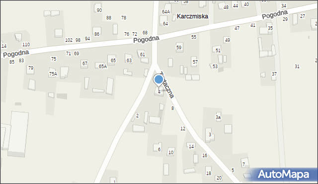 Karczmiska Pierwsze, Tartaczna, 4, mapa Karczmiska Pierwsze