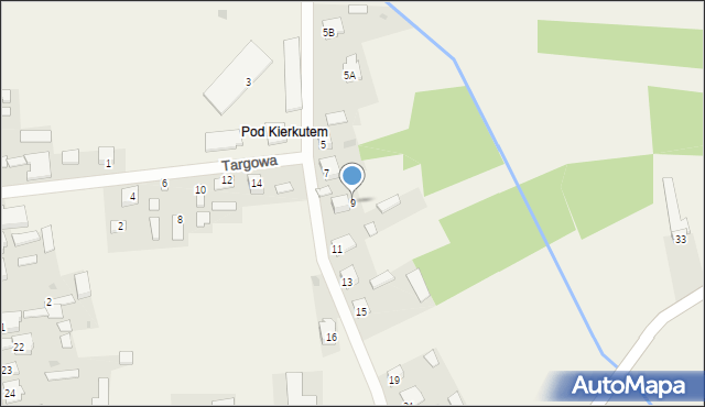 Kazanów, Targowa, 9, mapa Kazanów