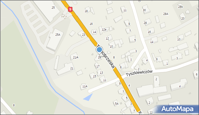 Kolbuszowa Dolna, Tarnobrzeska, 19, mapa Kolbuszowa Dolna