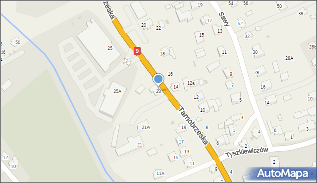 Kolbuszowa Dolna, Tarnobrzeska, 23, mapa Kolbuszowa Dolna