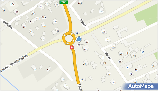 Kolbuszowa Dolna, Tarnobrzeska, 32, mapa Kolbuszowa Dolna