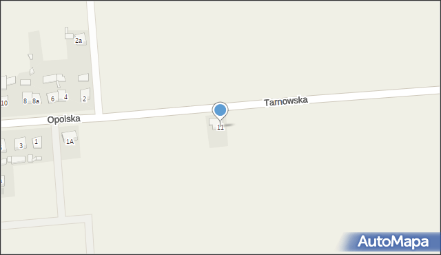 Kosorowice, Tarnowska, 11, mapa Kosorowice