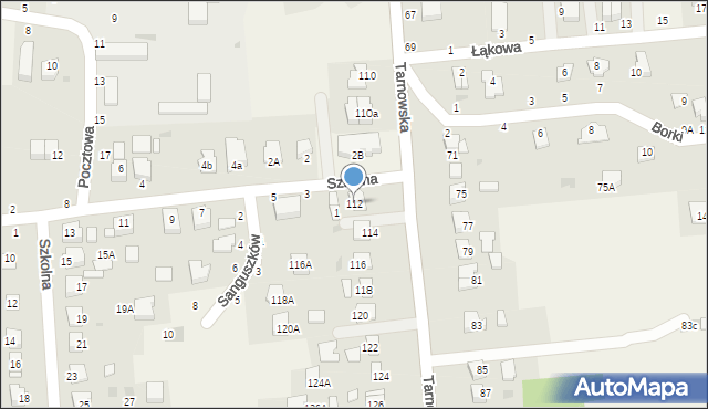 Koszyce Wielkie, Tarnowska, 112, mapa Koszyce Wielkie