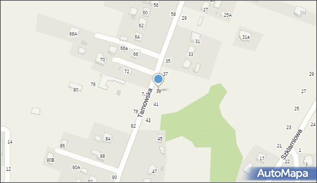 Koszyce Wielkie, Tarnowska, 39, mapa Koszyce Wielkie