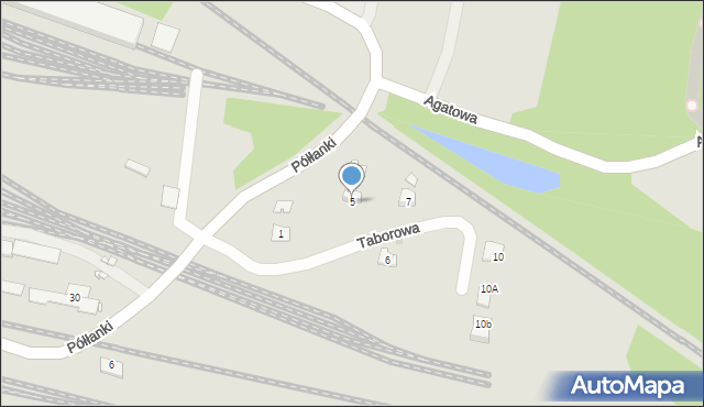 Kraków, Taborowa, 5, mapa Krakowa