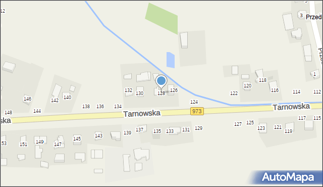 Łęg Tarnowski, Tarnowska, 128, mapa Łęg Tarnowski