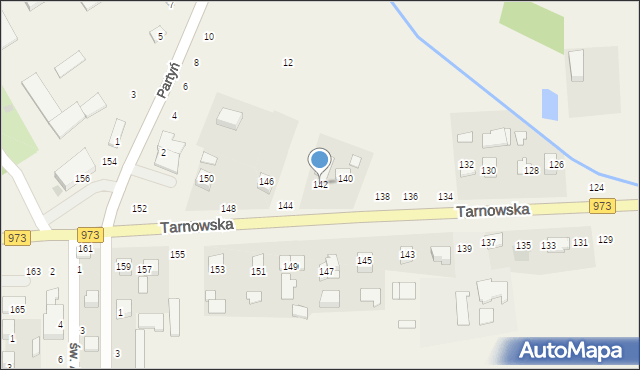 Łęg Tarnowski, Tarnowska, 142, mapa Łęg Tarnowski