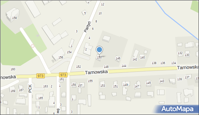 Łęg Tarnowski, Tarnowska, 150, mapa Łęg Tarnowski