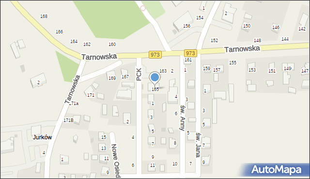 Łęg Tarnowski, Tarnowska, 165, mapa Łęg Tarnowski