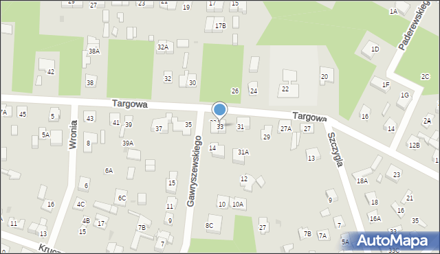 Legionowo, Targowa, 33, mapa Legionowo