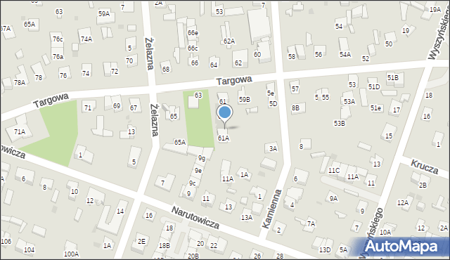 Legionowo, Targowa, 61f, mapa Legionowo