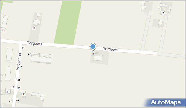 Lipce Reymontowskie, Targowa, 6, mapa Lipce Reymontowskie