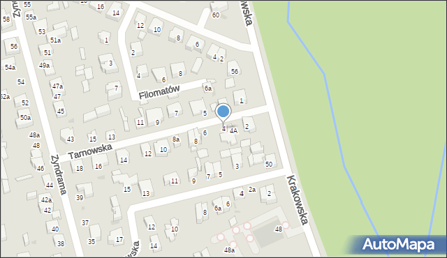 Łódź, Tarnowska, 4, mapa Łodzi