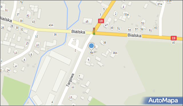 Łosice, Targowa, 5A, mapa Łosice