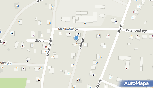 Lubaczów, Tarnowskiego Jana, hetm., 4, mapa Lubaczów