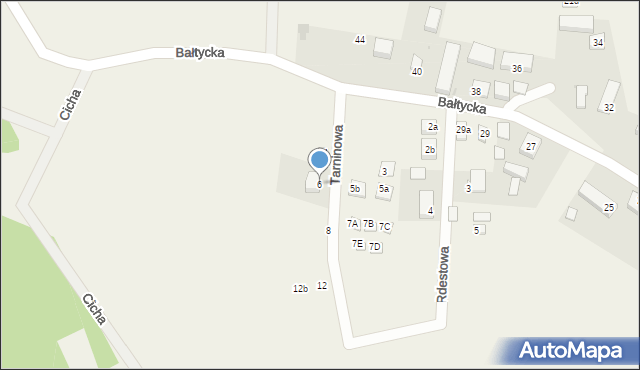 Lubiatowo, Tarninowa, 6, mapa Lubiatowo