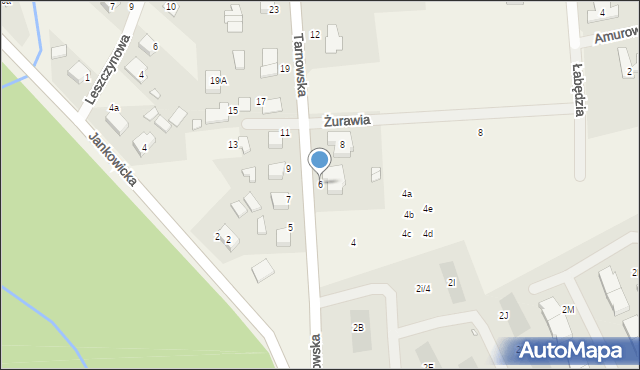 Lusówko, Tarnowska, 6, mapa Lusówko