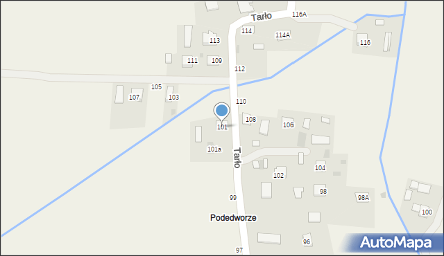 Luszowice, Tarło Zygmunta, 101, mapa Luszowice