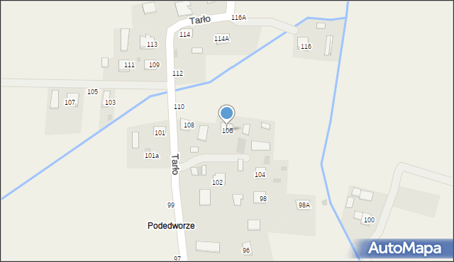 Luszowice, Tarło Zygmunta, 106, mapa Luszowice