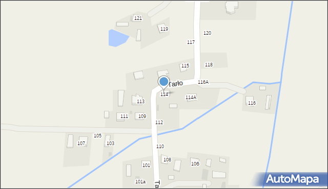 Luszowice, Tarło Zygmunta, 114, mapa Luszowice